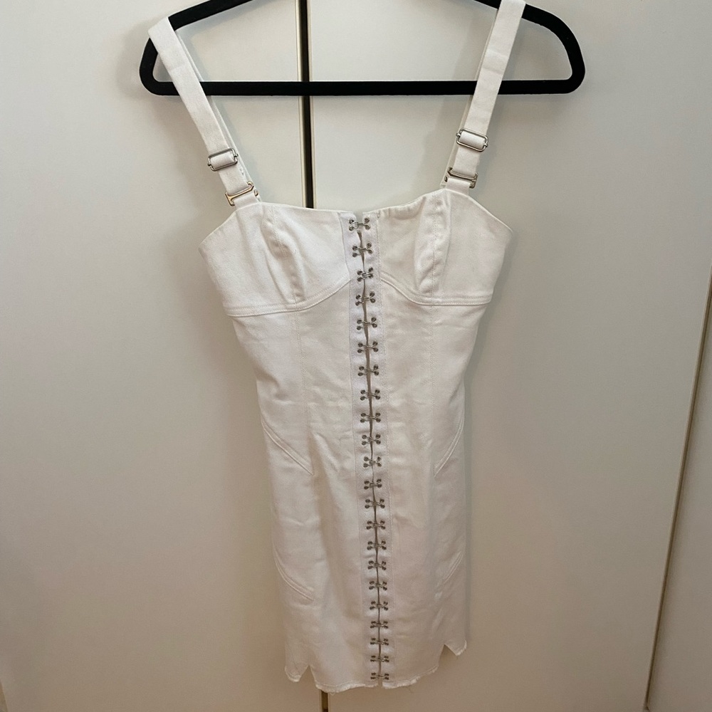 For Love & Lemons White Mini Dress
